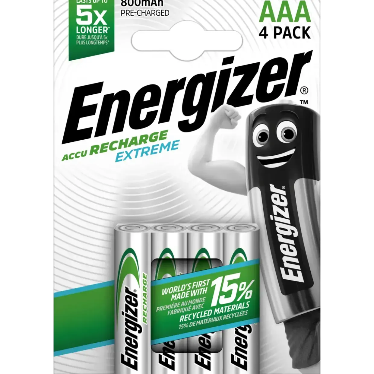 AAA batteri Energizer Rech Extreme 800mAh (4)