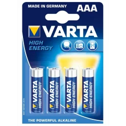 AAA Batterier Varta High Energy LR03 - 4 stk