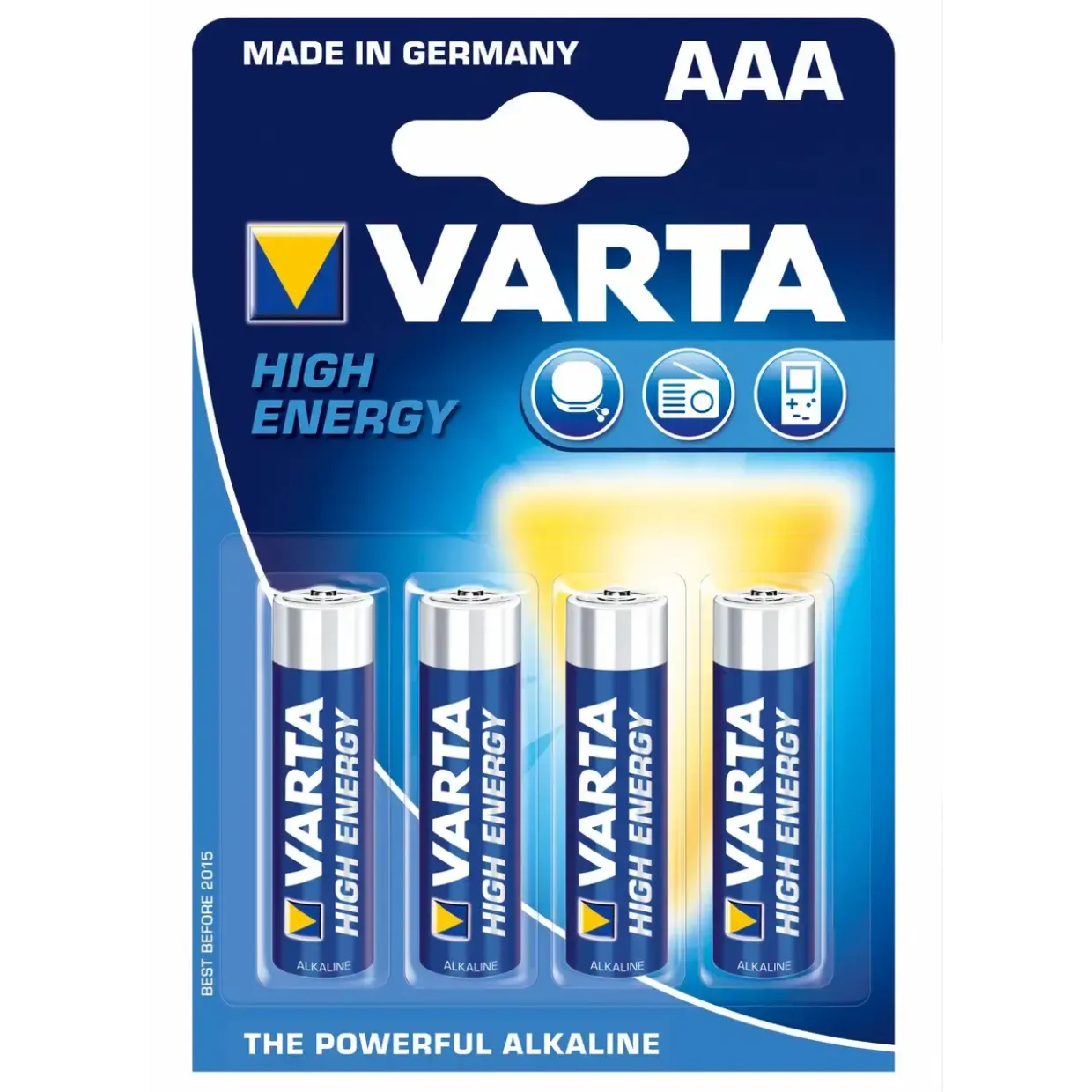 AAA Batterier Varta High Energy LR03 - 4 stk