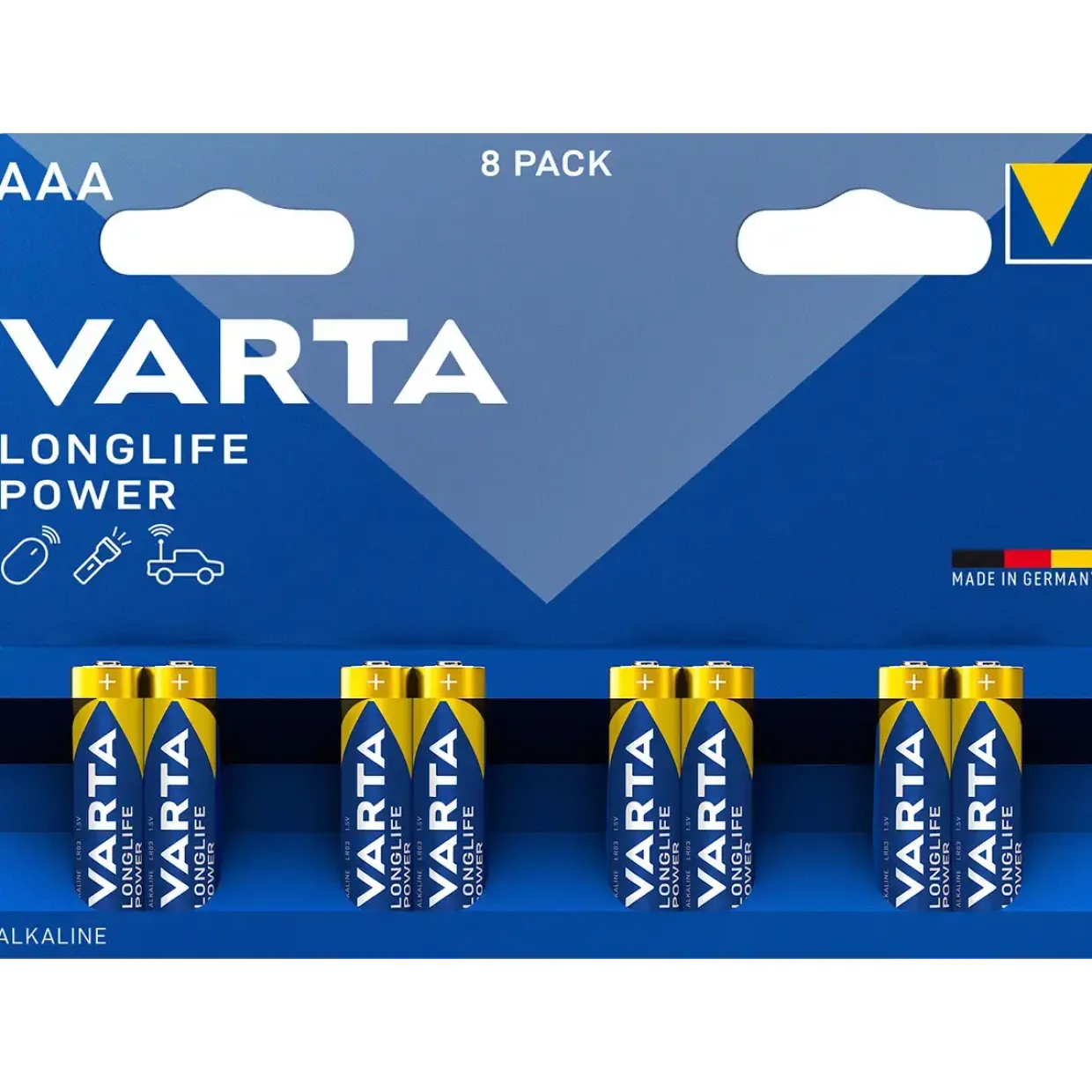 AAA Batterier Varta Longlife Power 8stk