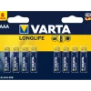 AAA batterier Varta Longlife 8 stk