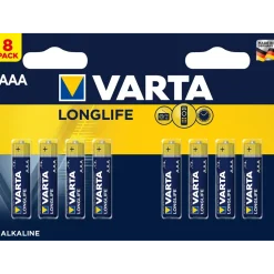AAA batterier Varta Longlife 8 stk