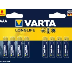 AAA batterier Varta Longlife 8 stk