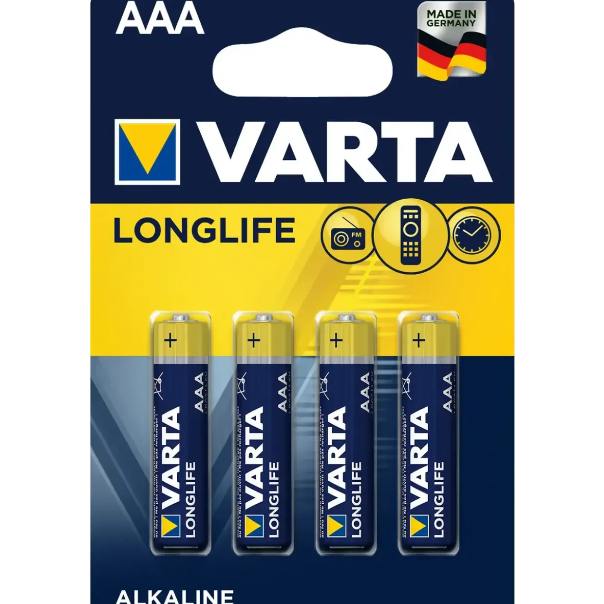 AAA Batterier Varta Longlife 4stk