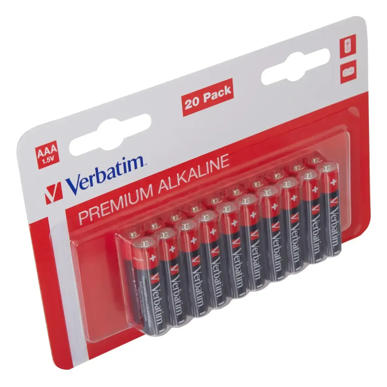 AAA batterier Verbatim Alkaline LR03 (20-Pack)