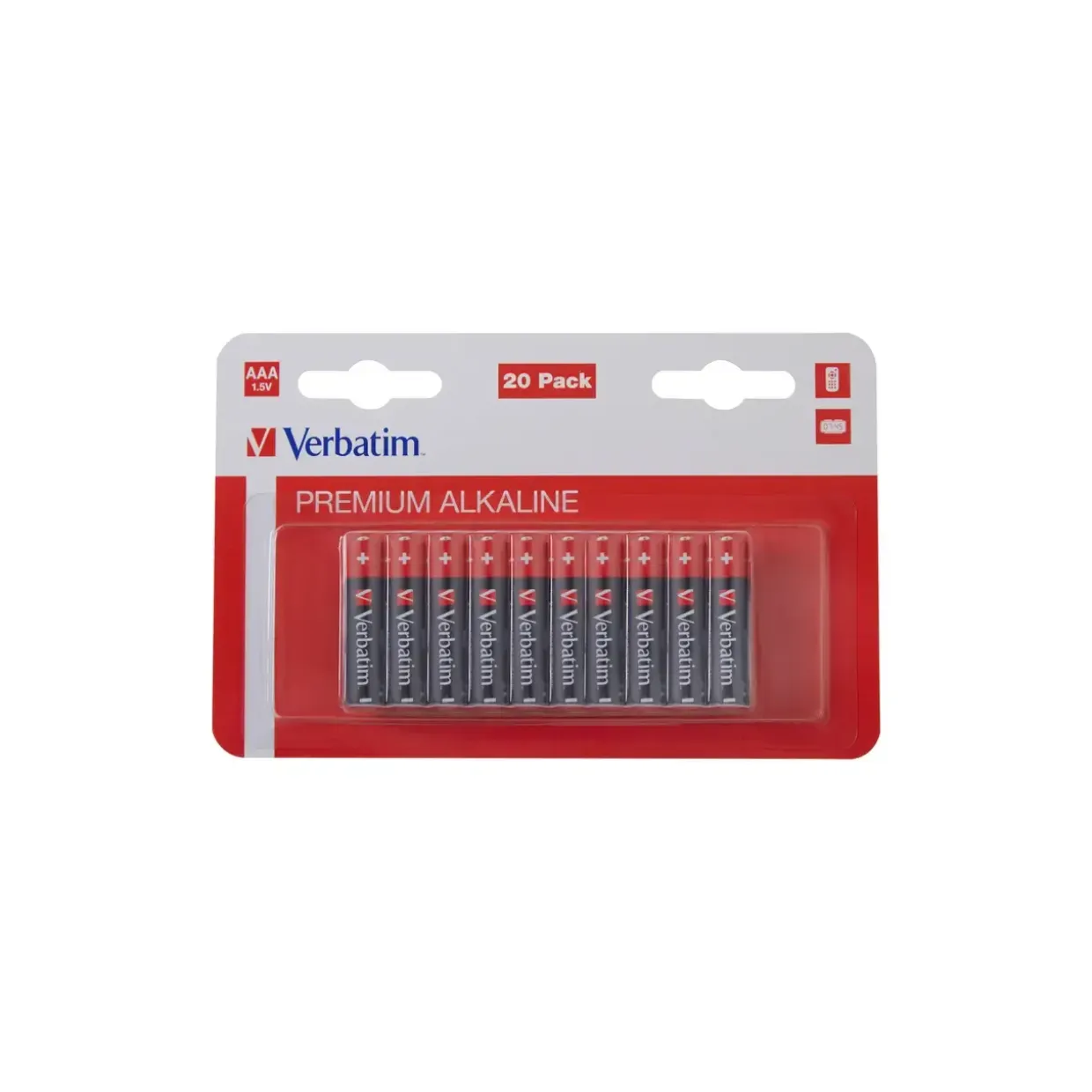 AAA batterier Verbatim Alkaline LR03 (20-Pack)