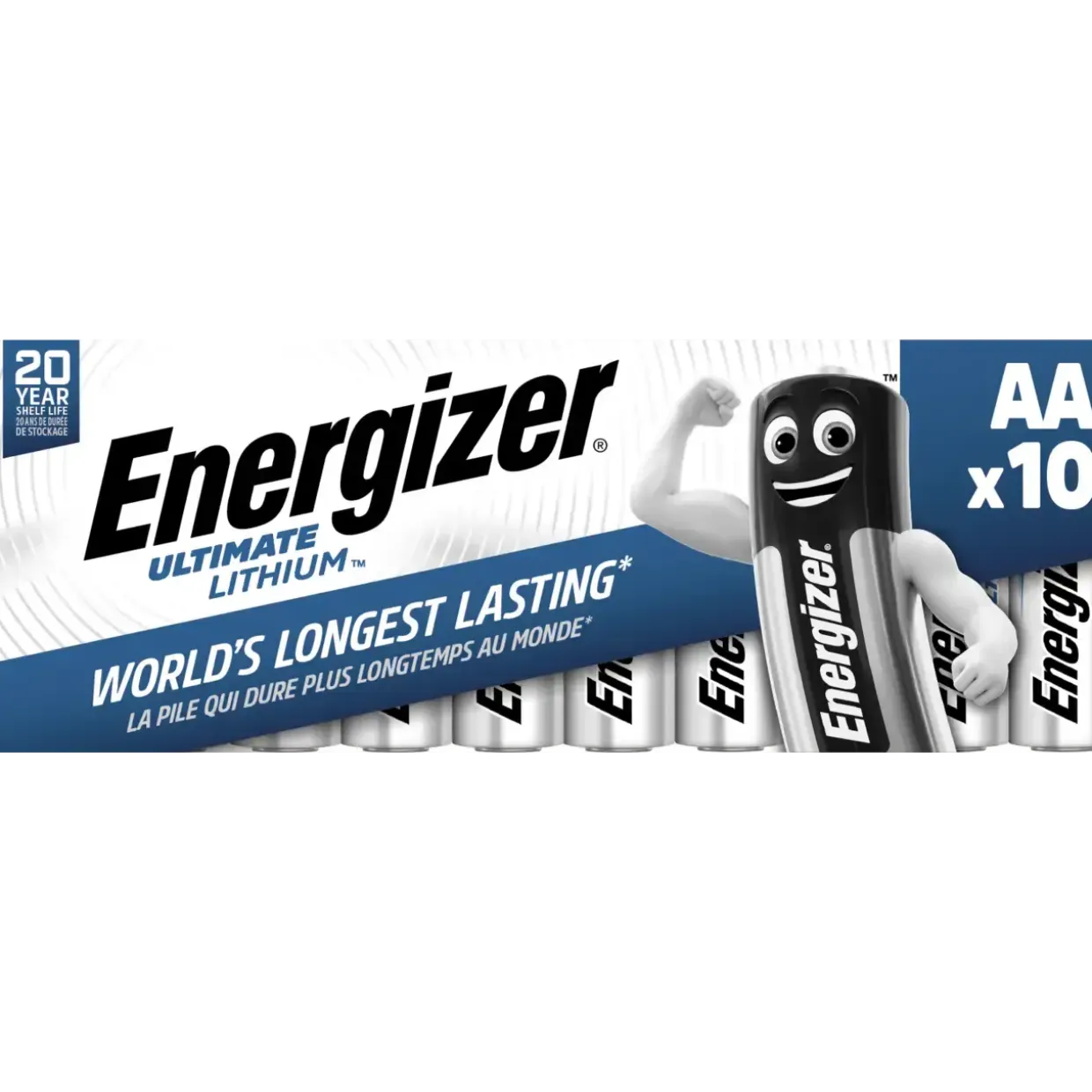 AA Batterier - Energizer Lithium L91 - 10 stk pakke