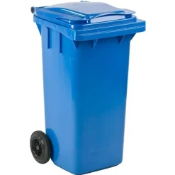 Affaldscontainer blå 120 L