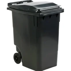 Affaldscontainer grå 360 L