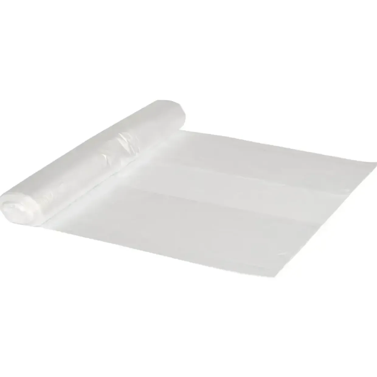Affaldspose, 50 l, klar, LDPE/genanvendt, 60x75cm - 8 ruller