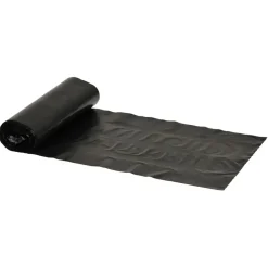 Affaldspose til skakt - sort HDPE|virgin 37x65cm - 20 L - 35 ruller