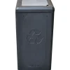 Affaldsspand BrickBin 65 L HDPE sort/grå med sækkeholder