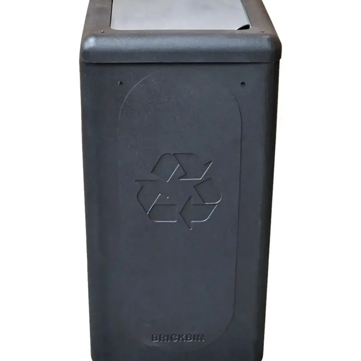 Affaldsspand BrickBin 65 L HDPE sort/grå med sækkeholder