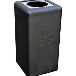 Affaldsspand - BrickBin 35x35x70cm HDPE sort|grå - 65 l