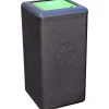 Affaldsspand - BrickBin 35x35x70cm HDPE hvid|grøn - 65 l