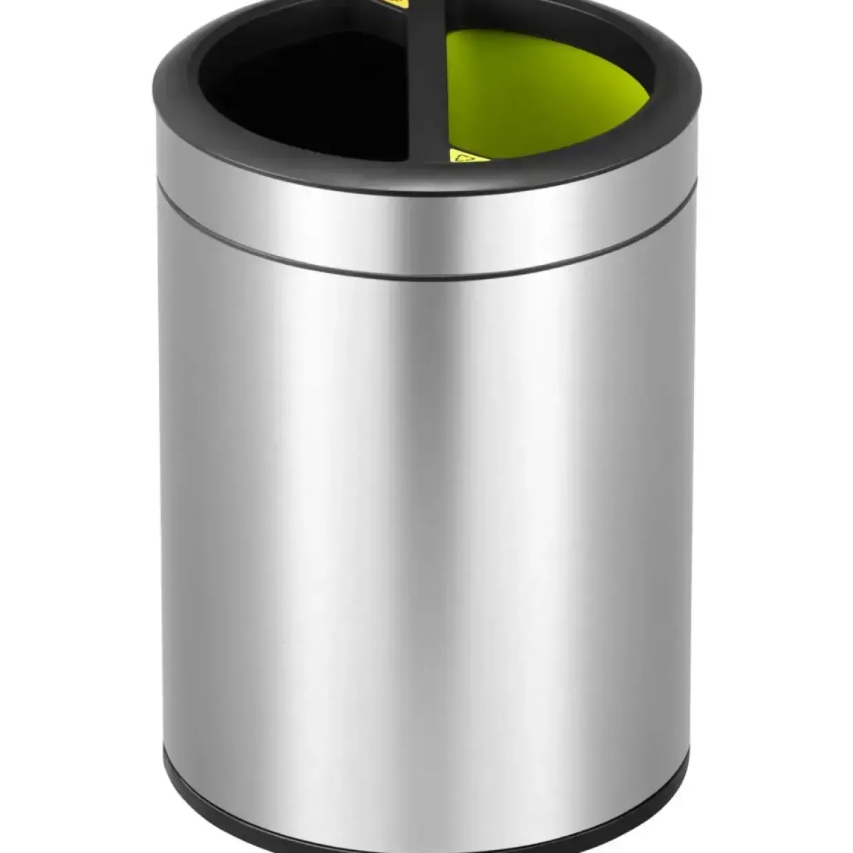 Affaldsspand - EKO - Stål mat plast/stål - 2-rums - 10 l