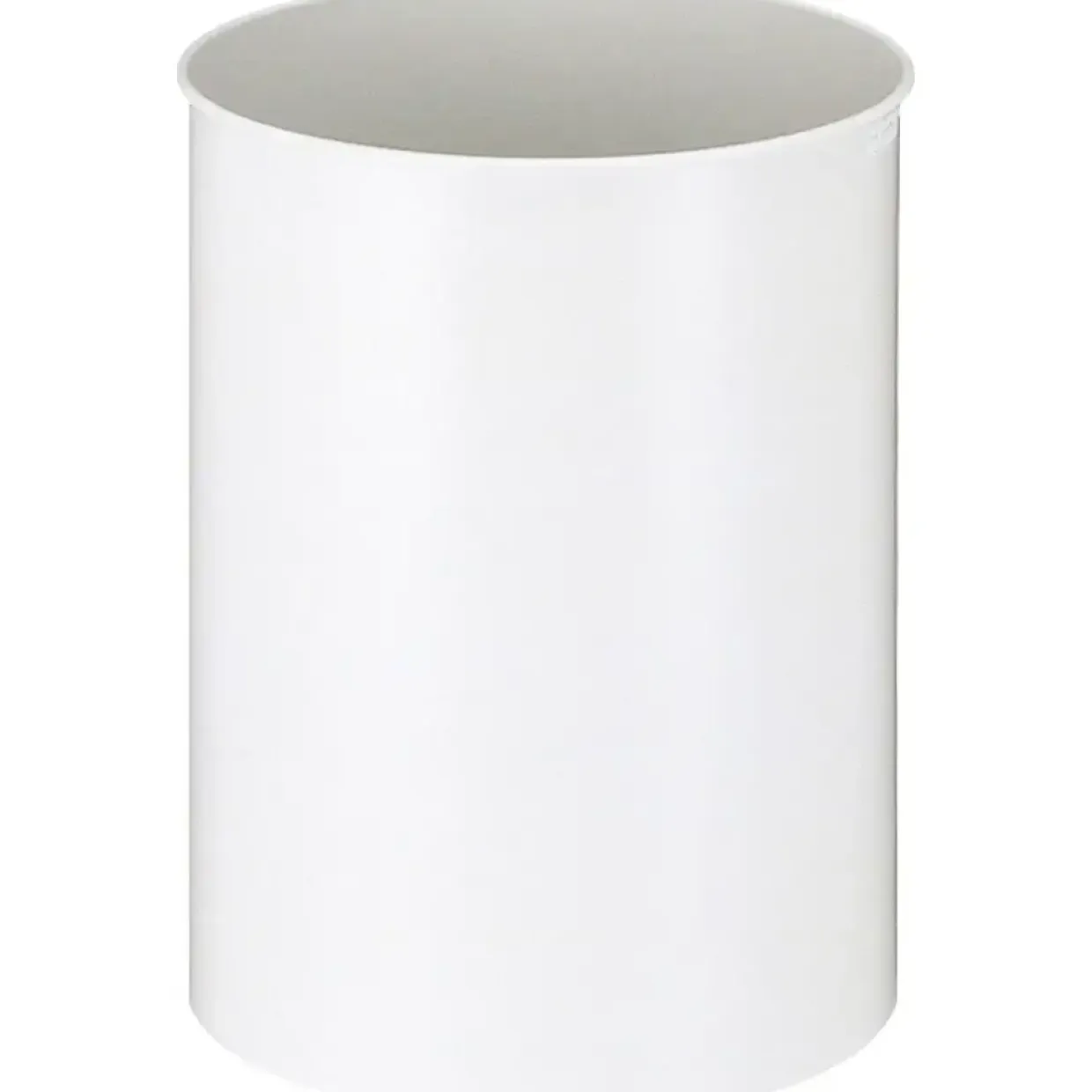 Affaldsspand metal, hvid, 30 l