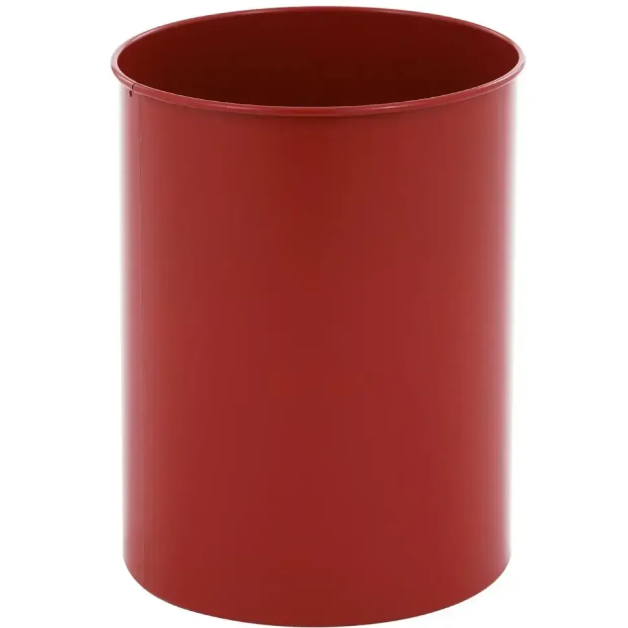 Affaldsspand metal, rød, 30 l
