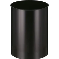 Affaldsspand metal, sort, 30 l