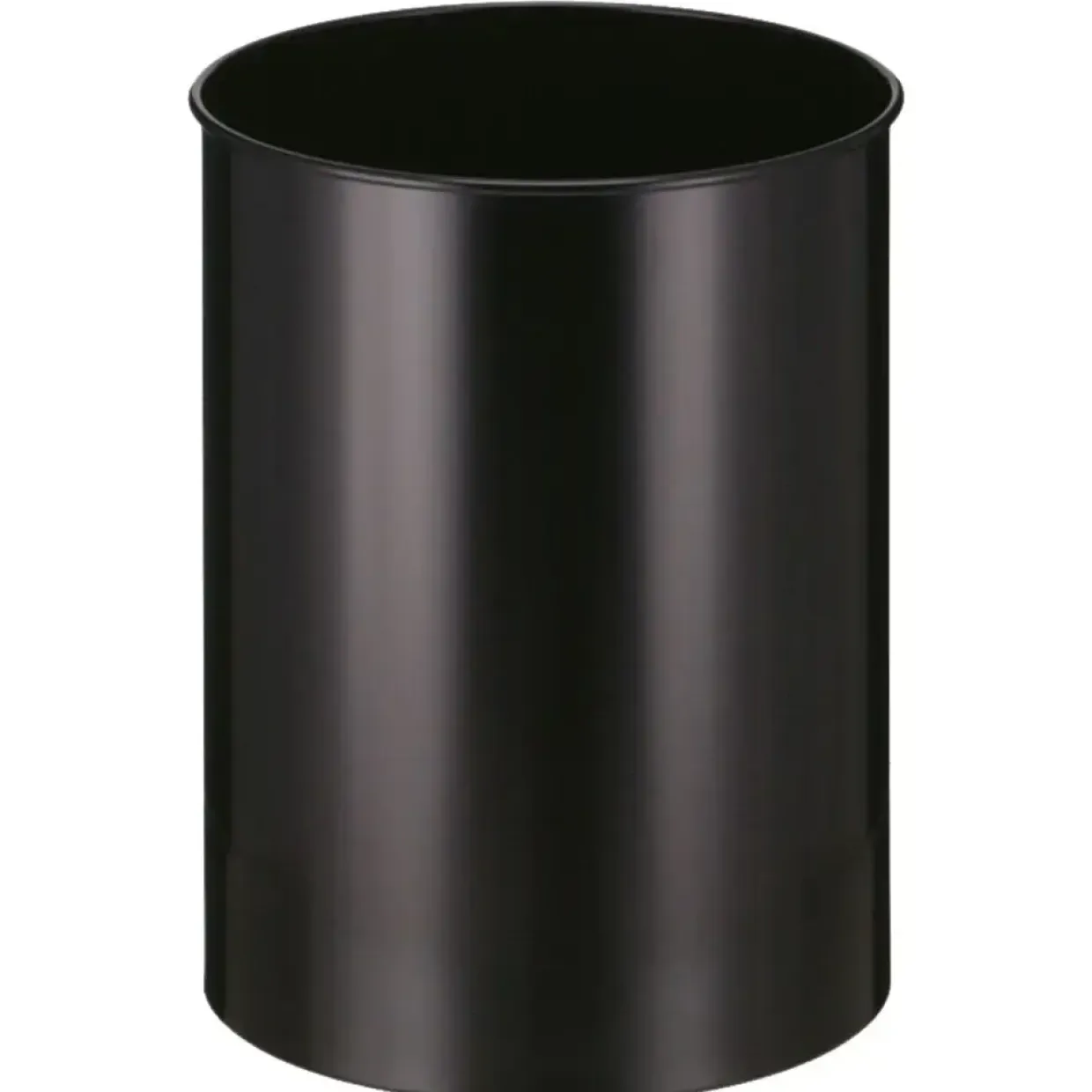 Affaldsspand metal, sort, 30 l