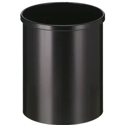 Affaldsspand metal, sort, 15 l
