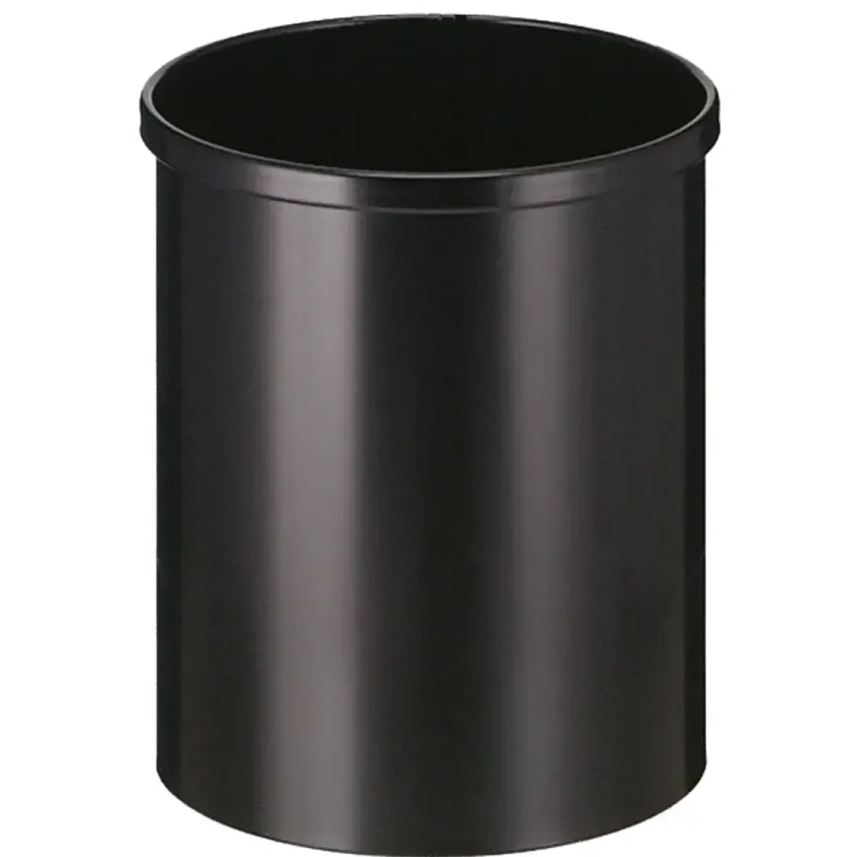 Affaldsspand metal, sort, 15 l