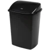 Affaldsspand, sort, plast, 4.45 l, med sving låg, forberedt til vægmontering