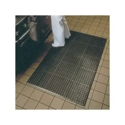 Aflastningsmåtte gummi m. dræn Star Veterinær 91x152cm sort