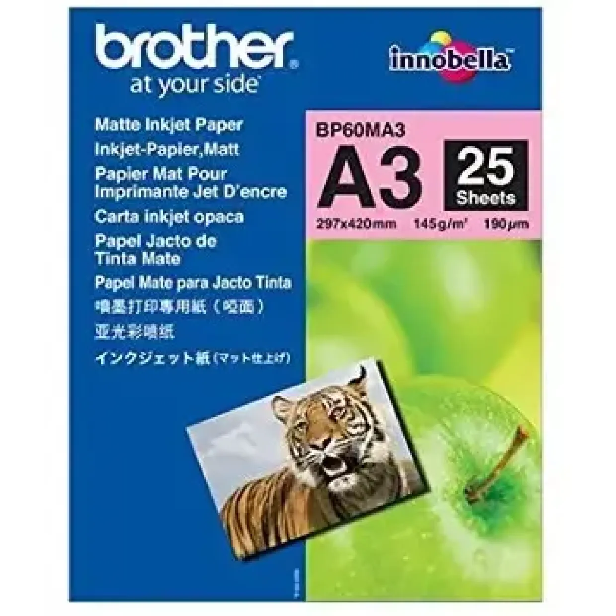 A3 fotopapir Brother - Mat inkjet papir - 25 ark