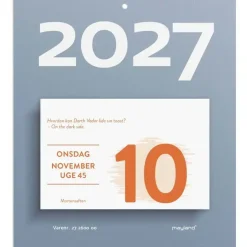Afrivningskalender væg - Humør - 133x156mm - 2027 - Mayland - 27260000