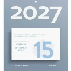 Afrivningskalender væg - Humør - 133x156mm - 2027 - Mayland - 27260000