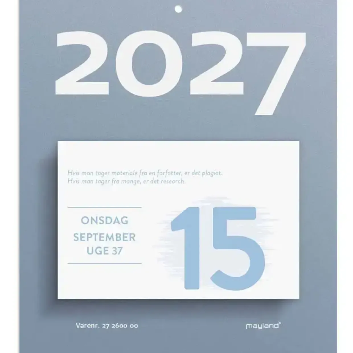 Afrivningskalender væg - Humør - 133x156mm - 2027 - Mayland - 27260000