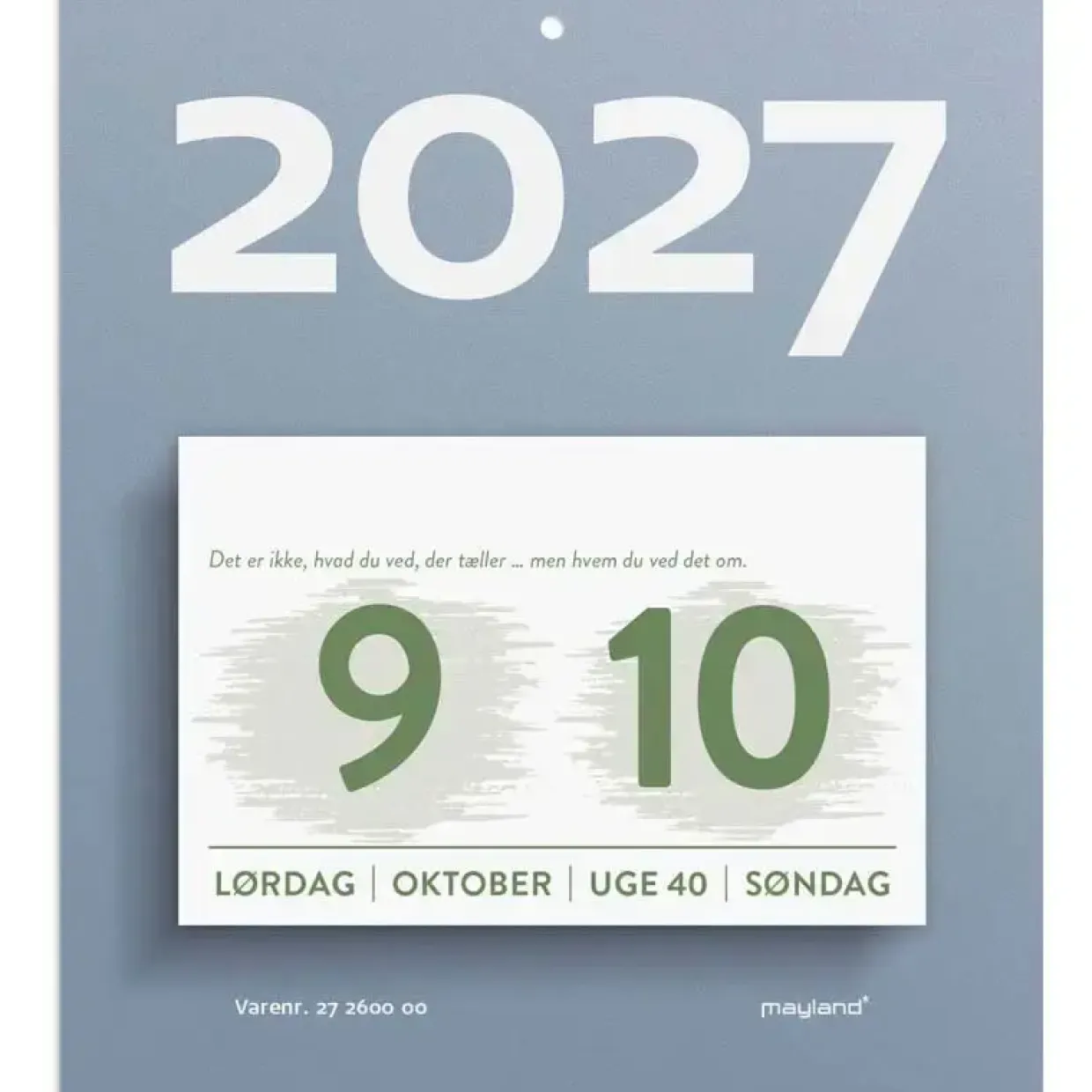 Afrivningskalender væg - Humør - 133x156mm - 2027 - Mayland - 27260000