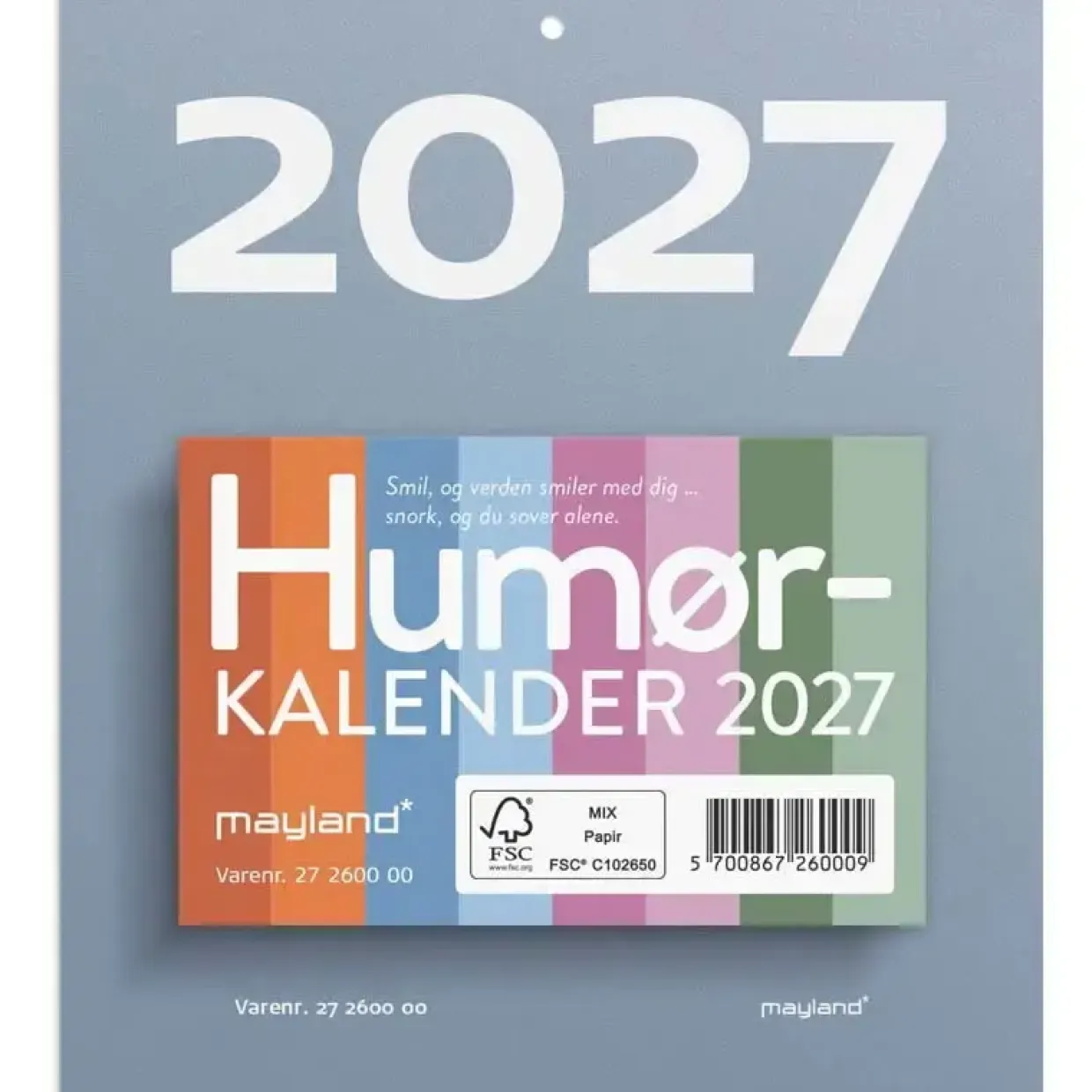 Afrivningskalender væg - Humør - 133x156mm - 2027 - Mayland - 27260000