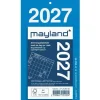 Afrivningskalender væg - m/bagsidetekst - 80x142mm - 2027 - Mayland - 27252000
