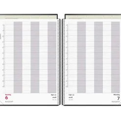 Aftalekalender dag - A4 - PP-plast - Sort - 2028 - Mayland - 28220000