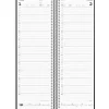 Aftalenoteringskalender dag - 125x327mm - Spiral - PP-plast - Sort - 2027 - Mayland - 27225000