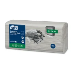 Aftørringsklude - Tork Industri 520679 W4 - grå exelCLEAN - 41,5x35,5 cm - 120 ark x 4 pakker