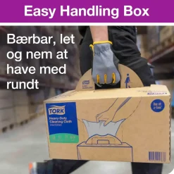 Aftørringsklude 520372 Tork Industri W7 Handy Box grå 41,5x35,5cm 210 ark pr box