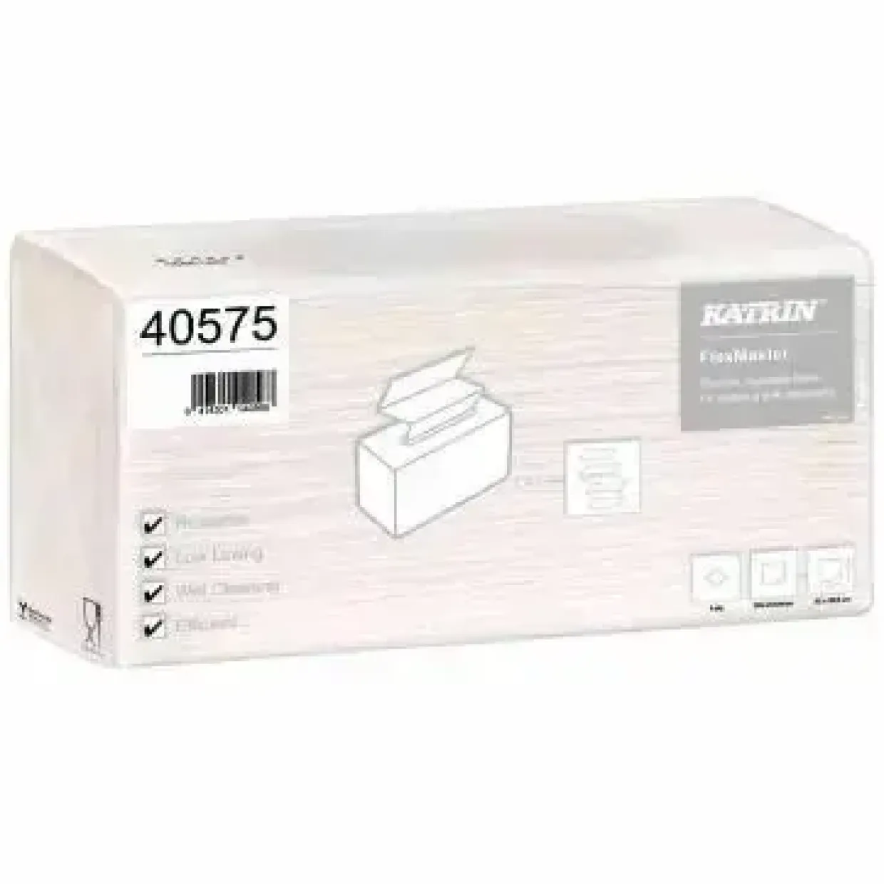 Aftørringsklud Katrin Flexmaster Non Woven 1 lag - 5 pk x 100 stk/krt