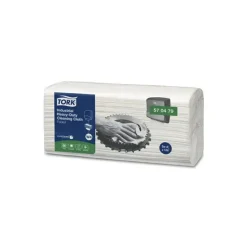 Aftørringsklud Tork ekstra kraftig W4 hvid 41,5x35,5cm 110x356x160mm - 4x60stk