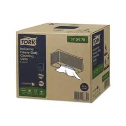 Aftørringsklud Tork ekstra kraftig W4 hvid 41,5x35,5cm 110x356x160mm - 4x60stk