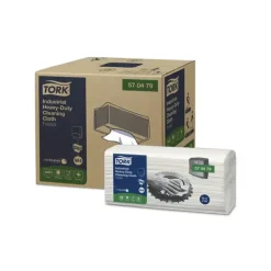 Aftørringsklud Tork ekstra kraftig W4 hvid 41,5x35,5cm 110x356x160mm - 4x60stk