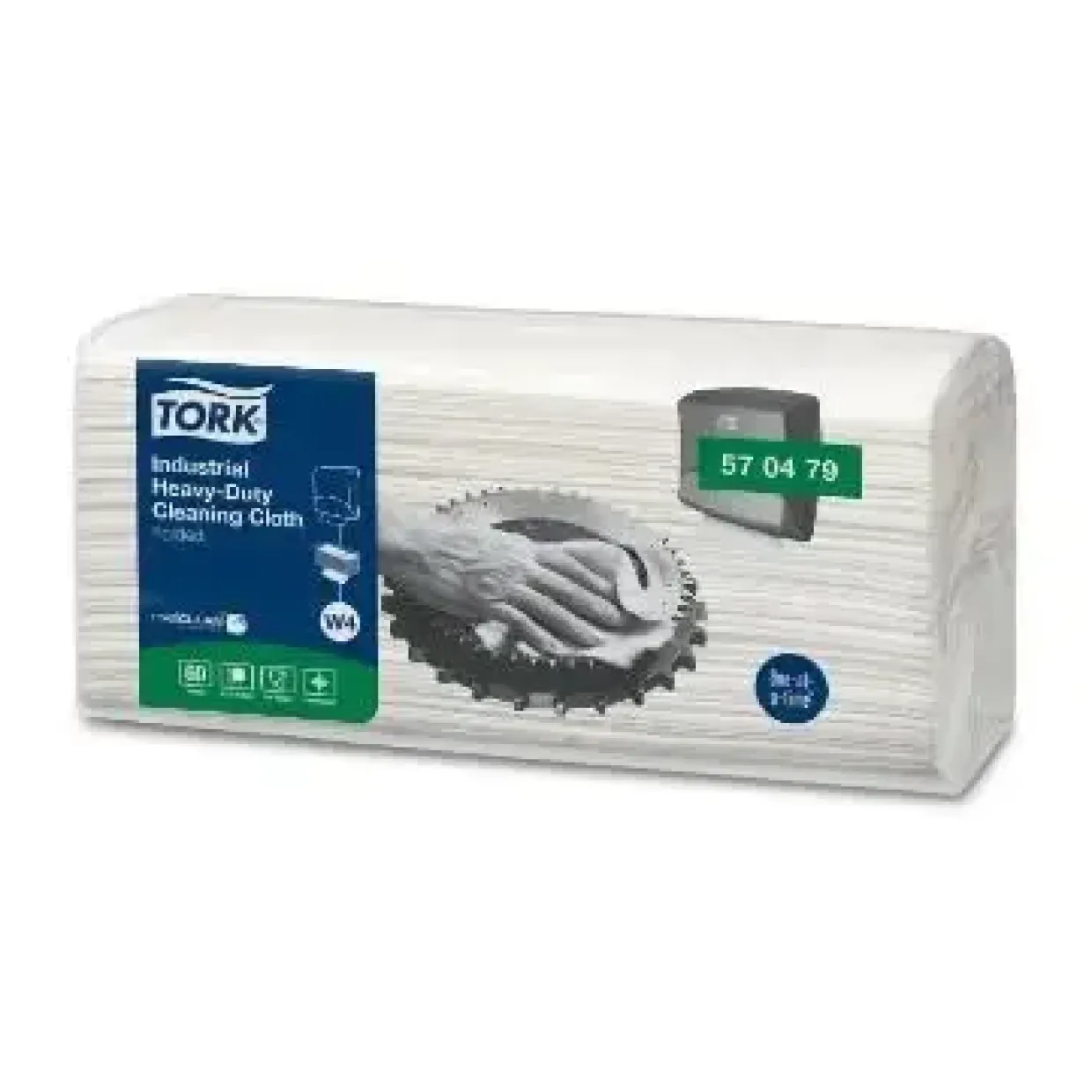 Aftørringsklud Tork 570479 Ekstra Kraftig W4 415x355 mm - 4 pk x 60 stk/krt