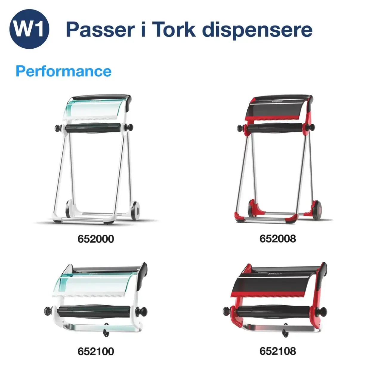 Aftørringspapir - Tork 130060 - Kraftig - W1 - Hvid - 2-lags - 340 meter