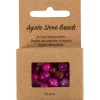 Agat stenperler, str. 1x10, 12x8, 15x6 mm, hulstr. 0,9-1 mm, pink, 28stk./ 1 pk.