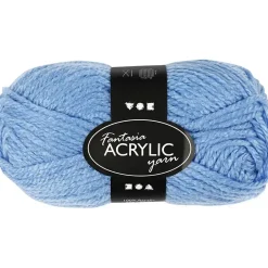 Akryl garn Fantasia længde 80 meter blå - 50 gram