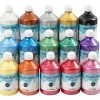 Akrylmaling - A-Color - Assorteret farver - 03 metallic - 15 x 500 ml