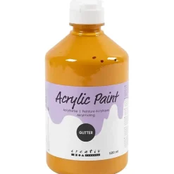Akrylmaling - A-Color - Assorteret farver - 04 glitter - 6 x 500 ml