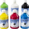 Akrylmaling A-Color - Farveskole, primær farver, 02 - mat (plakatfarve) - 6 x 500 ml